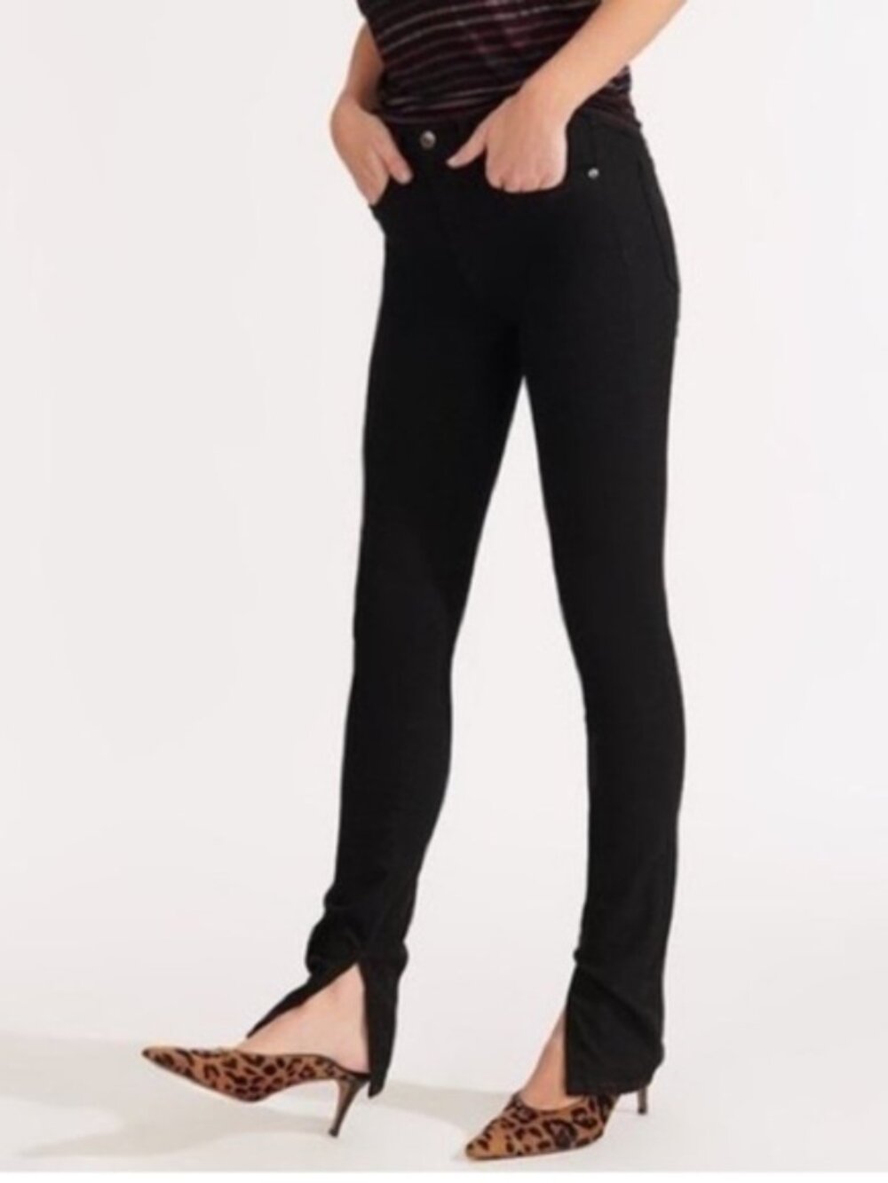 Veronica Beard Kate Skinny High Rise Jeans Black Size 28/6